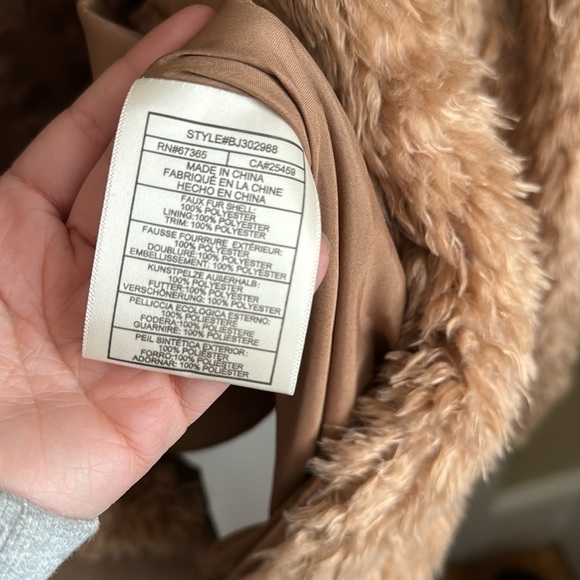 COPY - BB dakota brown zip up furry teddy jacket - Picture 4 of 4